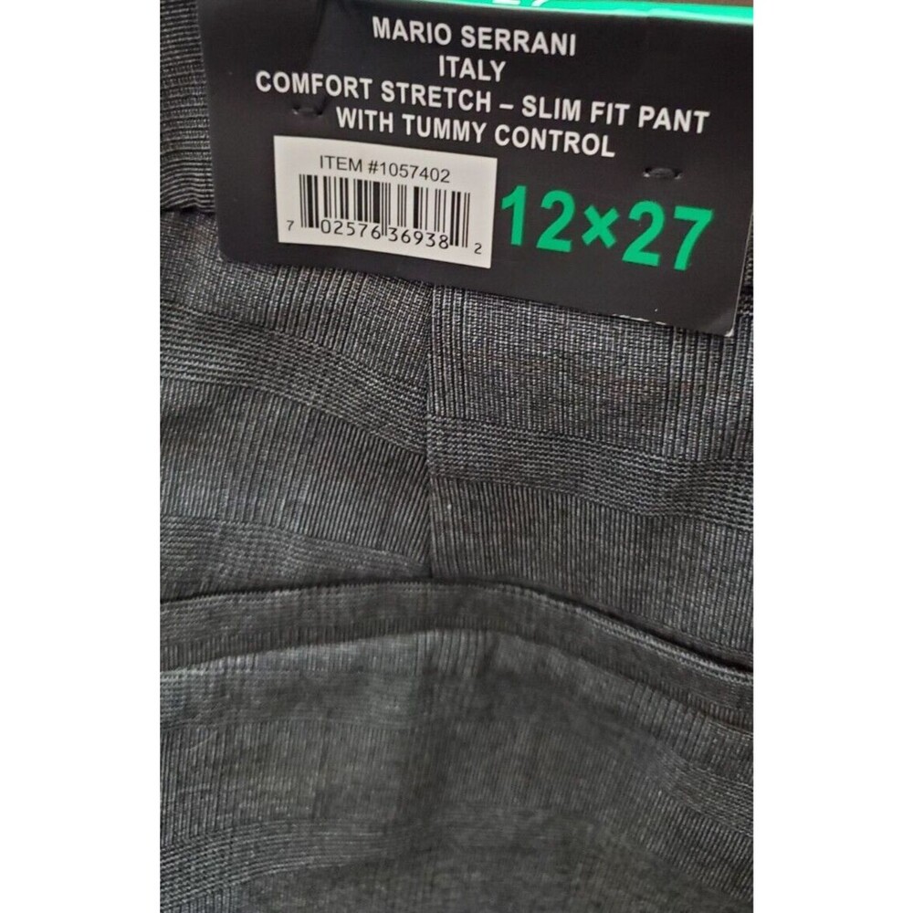 Mario Serrani Ladies Comfort Stretch Slim Fit Pant Tummy Control Gray Size 12/27 - Picture 6 of 7